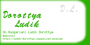 dorottya ludik business card